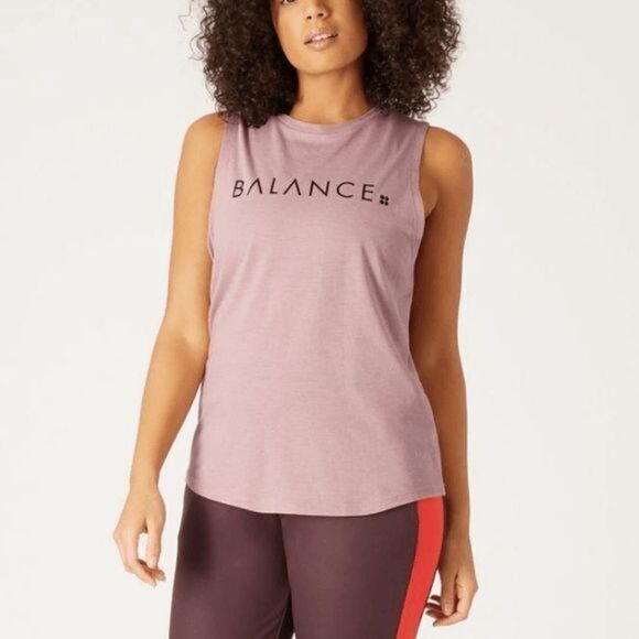 Sweaty Betty Sleeveless Crew Neck Workout Tank Women's Pink Size XS - Picture 1 of 6